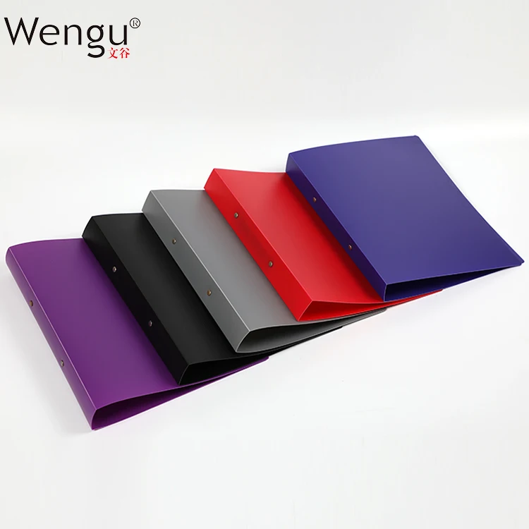 
Good Quality Wholesale Shenghua Printing Custom Print A4 Size Document Holder A4 PP Plastic File Folder 2 Ring Binder 