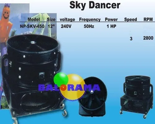 fly tube motors, sky dancer fan, air dancer blower