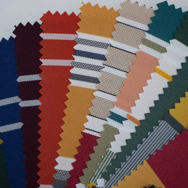 Good Quality Colour fastness Polyester PU Coated 600D Color Stripe Outdoors Oxford Fabric