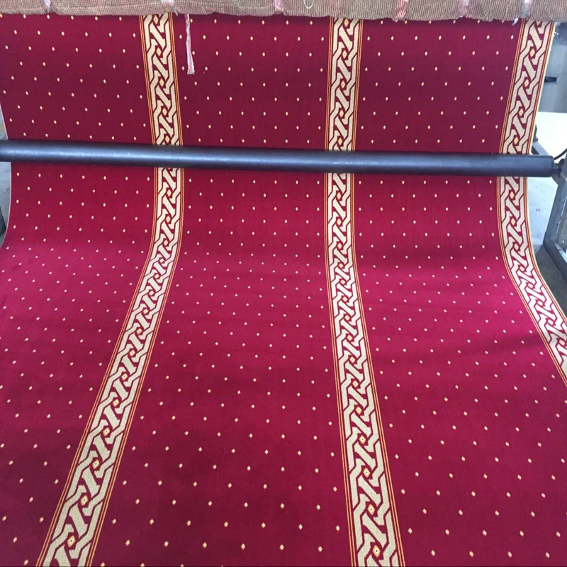 Machine Pattern Carpet for Mosque, prayer Room Carpets Made Red and Blue  Modern Floral Round Floor Carpet