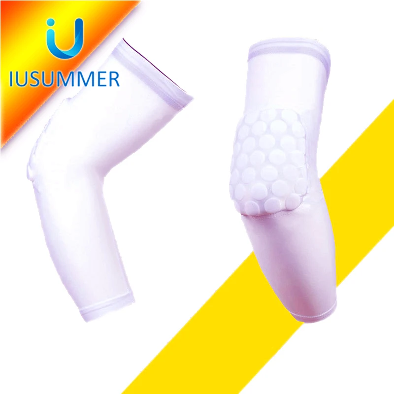 
Polyamide Fabric High Elasticity Elbow Sleeve Protector for Basketball Running Gym Exercise Sports Protective Gear 