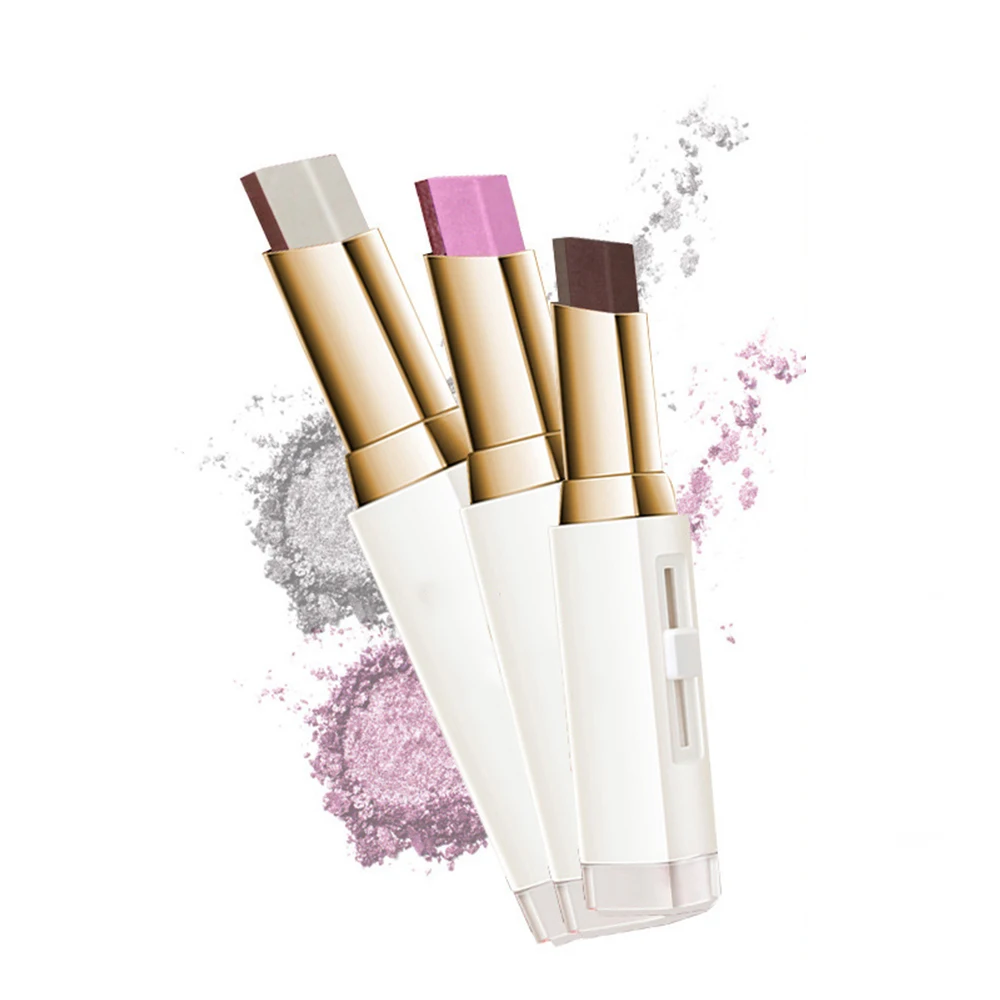 Private Label Hot Sale Waterproof Double Color Shimmer Eye shadow Stick Eyeshadow Pen