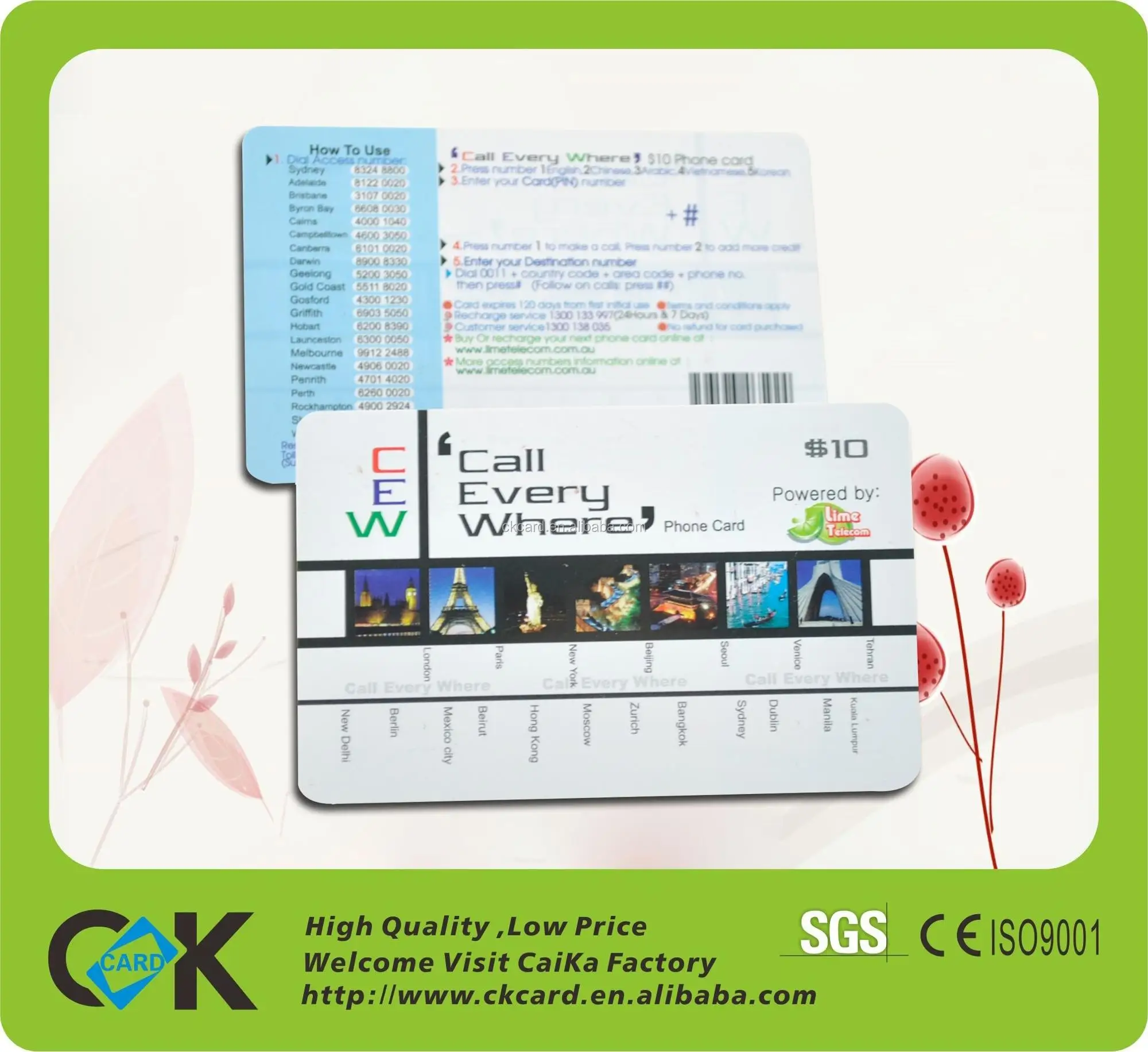 
phone cards recharge scratch card printing/phone calling card 