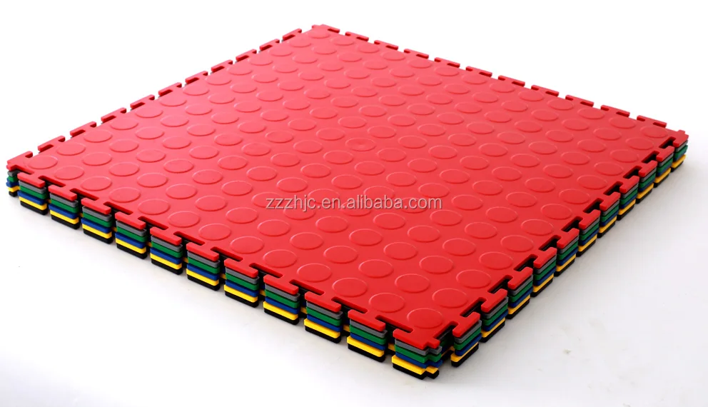 heavy duty pvc interlocking pvc garage floor tiles/removable plastic interlocking warehouse floor mats