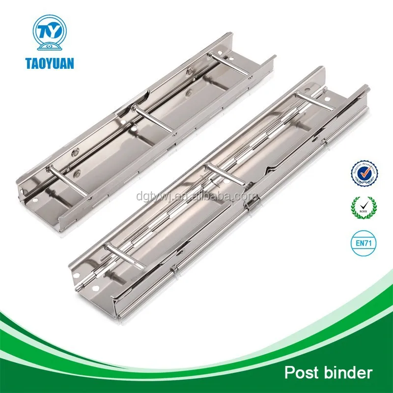 TaoYuan stationrey 3 hole pipe binder clips, stationery file clip