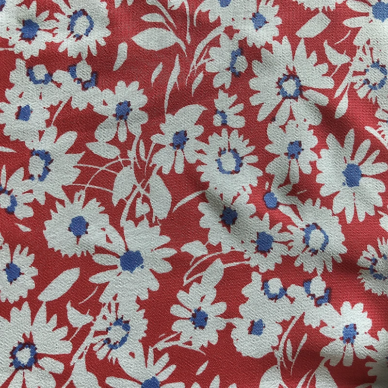 DIFFERENT KINDS OF SMALL FLOWER PRINTED CHIFFON FABRIC FOR CLOTHING