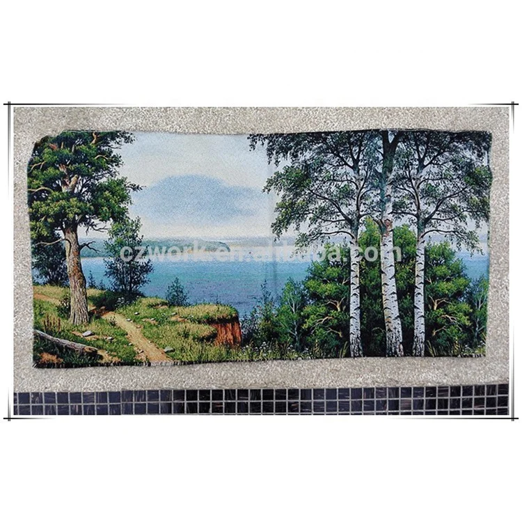 100*100cm Chinese modern 100%Polyester high quality beautiful famous paintings of the sea