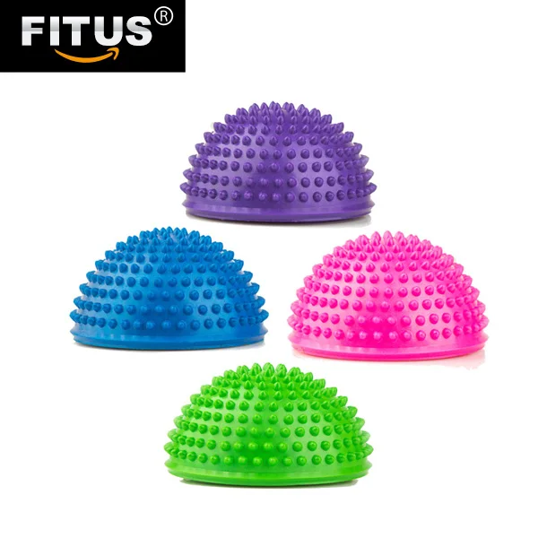 
FITUS PVC Inflatable Half Yoga Massage Ball Fitness Balance Exercise Stepping Stones Point Appliance Half Yoga Ball 