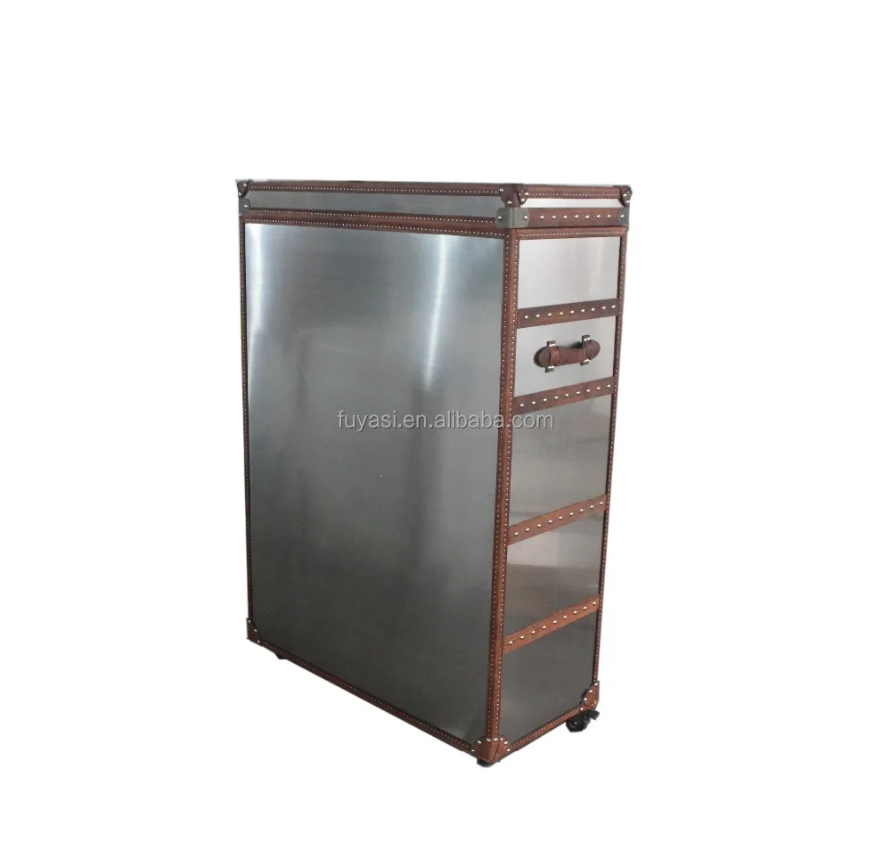 stainless steel wine cabinet trunk