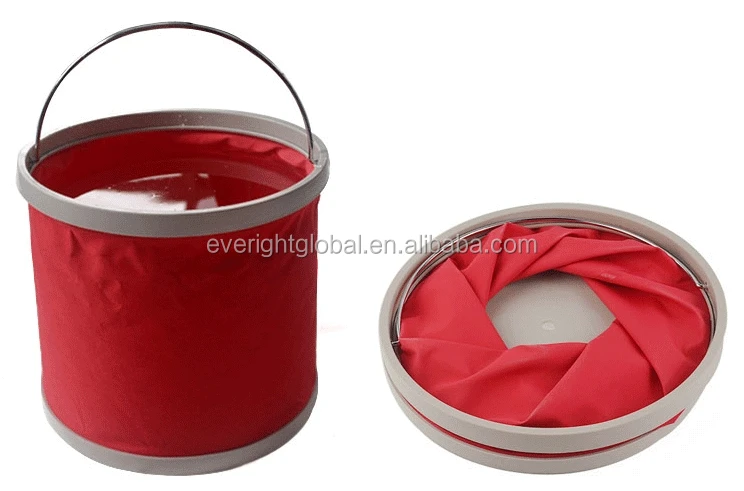 D010 11L Folding collapsible oxford water bucket with handle and custom logo for promotion event