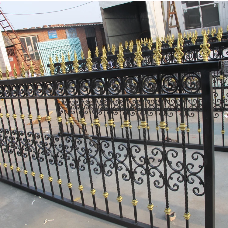 Bespoke Wrought iron garden steel grills metal fence design for project