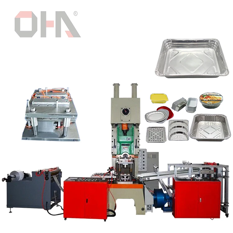 OHA Высококачественная полуавтоматическая машина для производства контейнеров из алюминиевой фольги