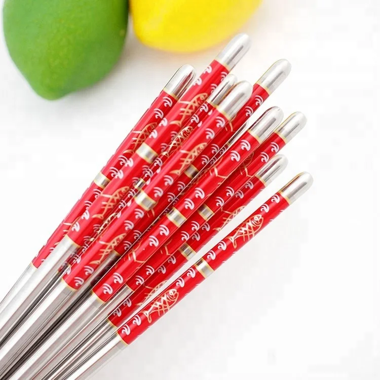 Food Grade Nice Design Stainless Steel Chopsticks Sushi Chopsticks Gift Set
