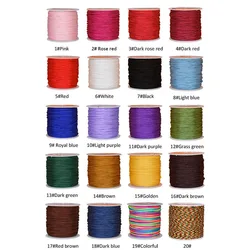 NO.72 0.8mm Taiwan Jade Thread Nylon Thread For DIY Jewelry Making Woven Bracelet