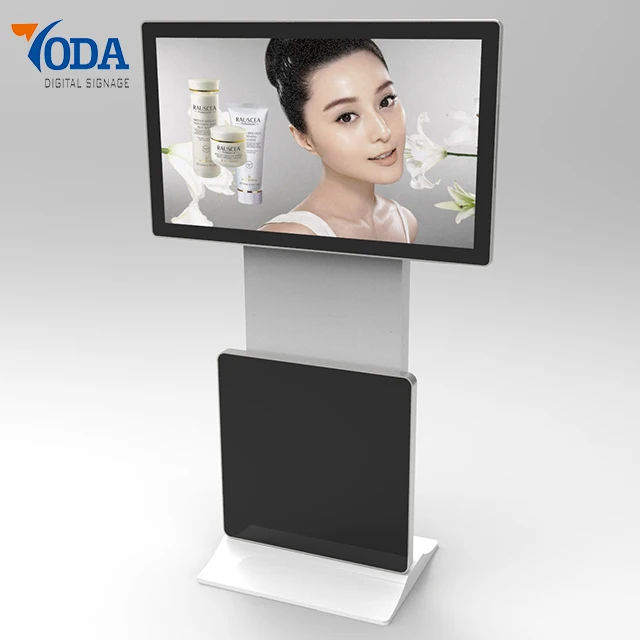 43 inch moveable horizontal/vertical rotate kiosk touch screen lcd kiosk