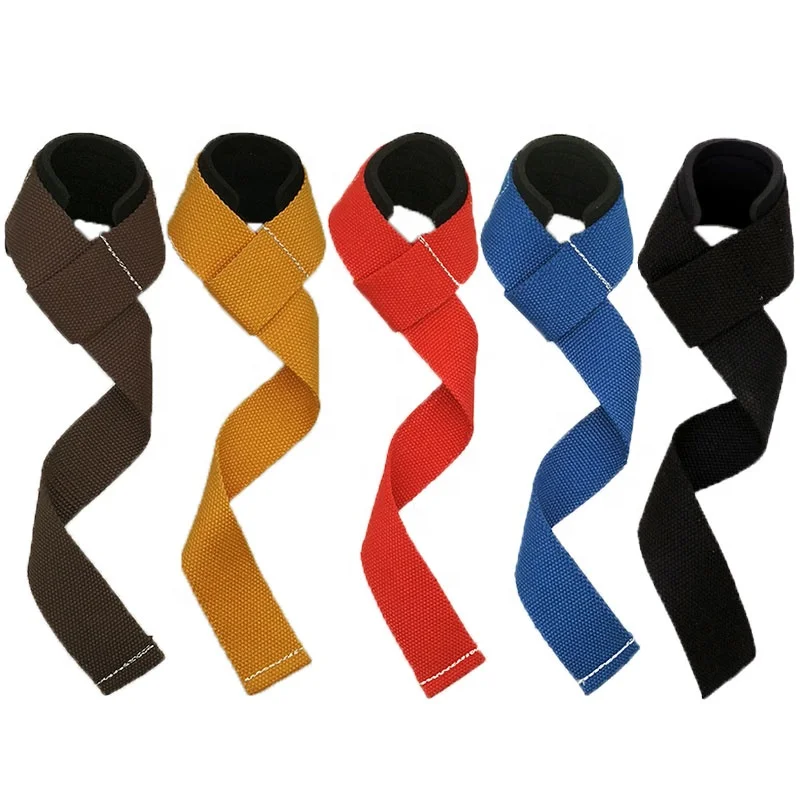 Gym fitness training weight lifting nylon adjustable non-slip wrist straps with good price