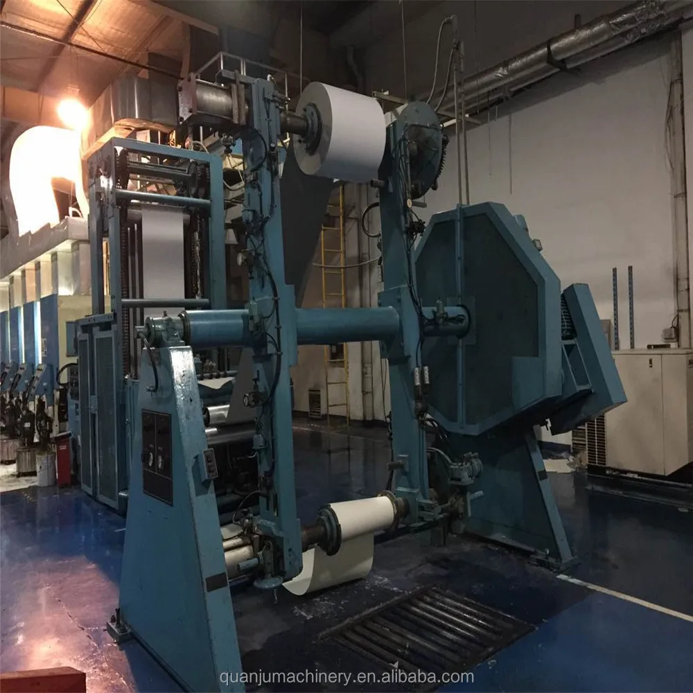 Used 8 color 820mm width shaftless rotogravure printing machine made in Germany