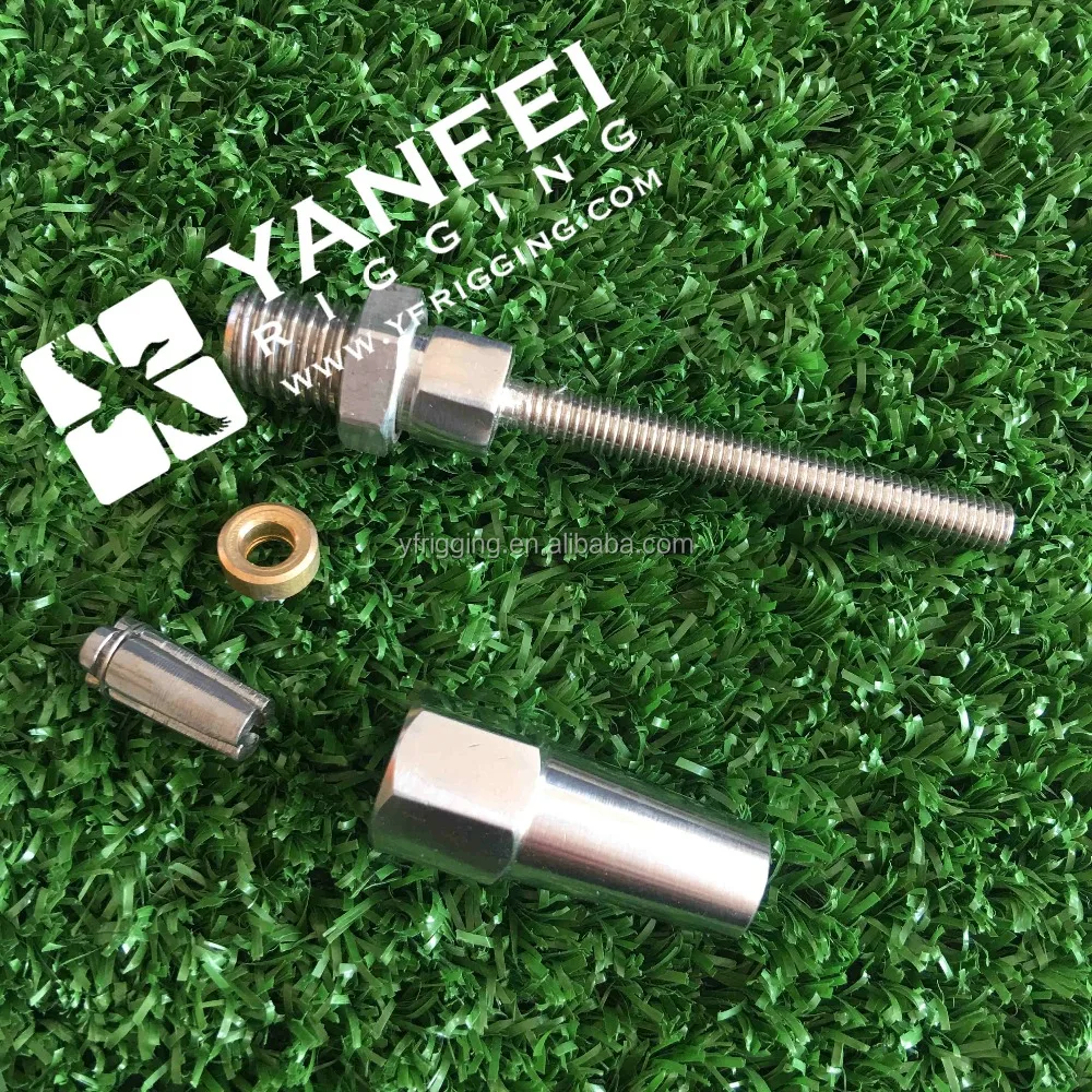 Stainless Steel 316 Rigging Thread Stud Swageless Terminal