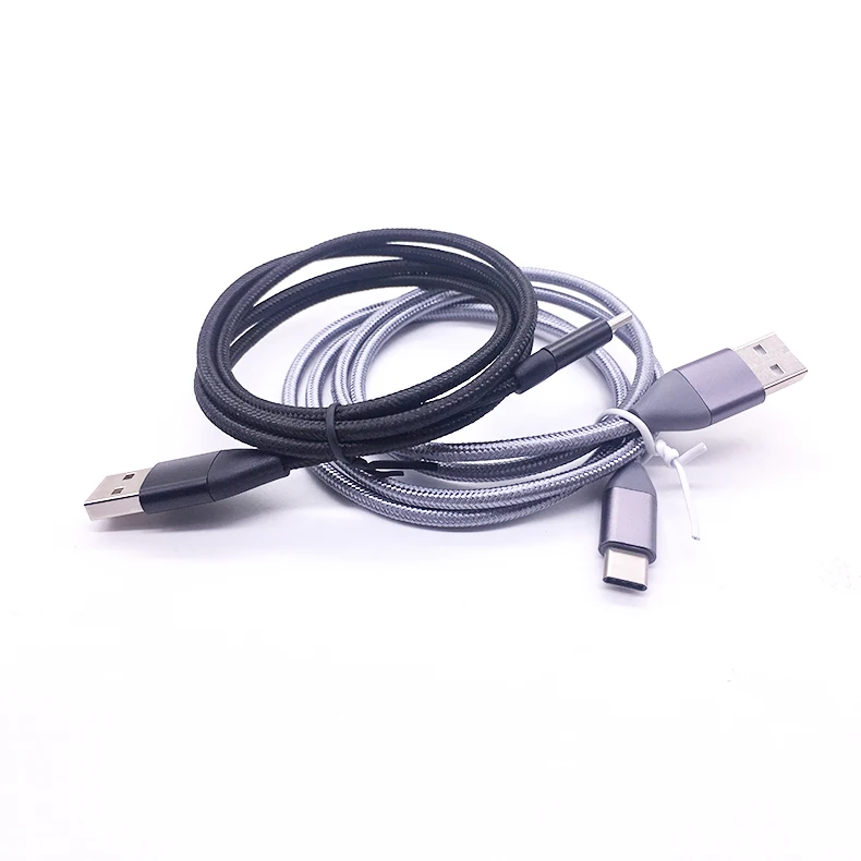 
1m 2m Type C Cord USBC Charger Nylon Braided Fast Charging USB C Cable 