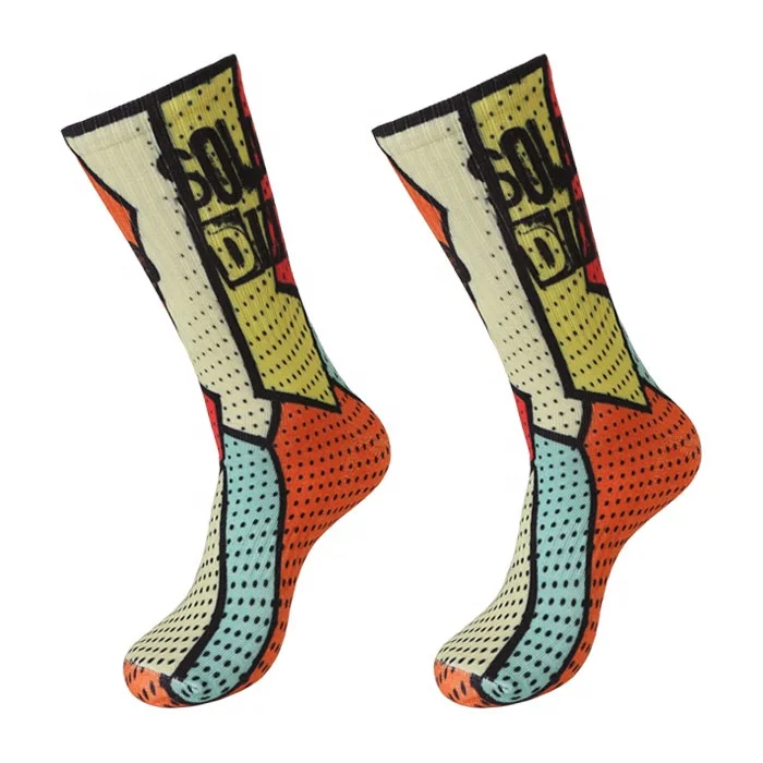 Wholesale Custom Print Sports Sublimation Athletic Socks