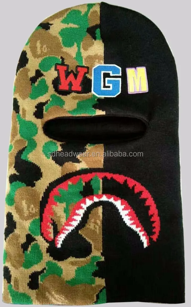 Cheap Custom Logo Acrylic Wool driving infant ski face mask Wholesale