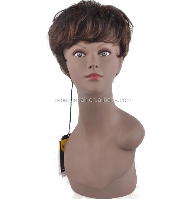 Rebecca Popular Cheap Short High Quality Human Hair Wig For Women in stock