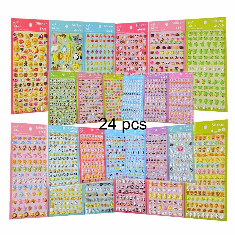 EVA PVC Custom Foam Cartoon Cartoon Puffy Stickers