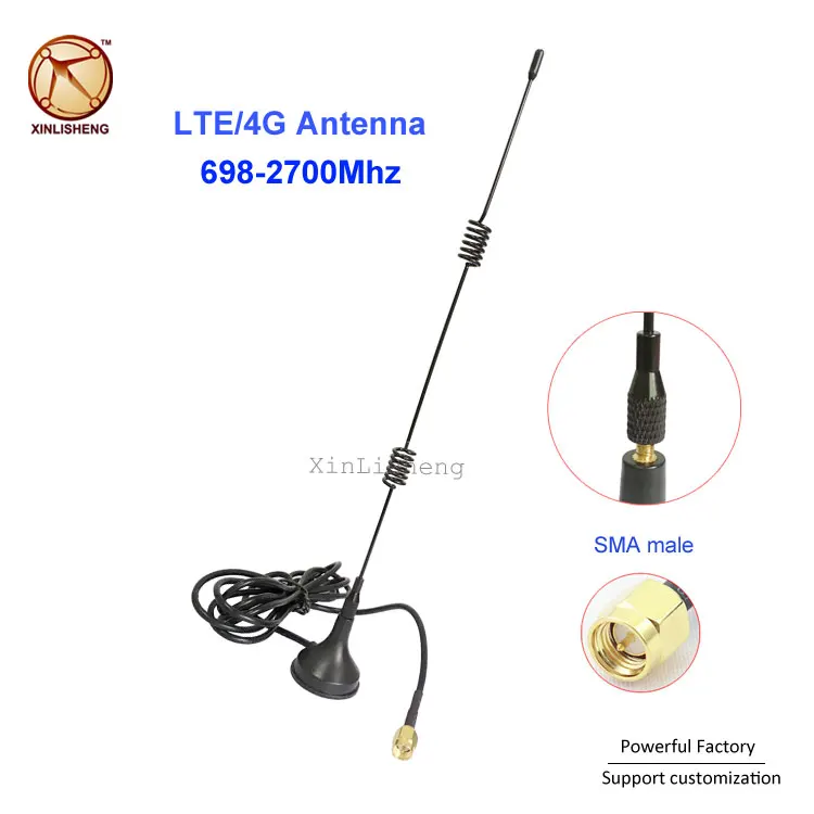 Wireless wifi scanner external aerial omni hf 3g lte 4g dipole antenna with mini sucker