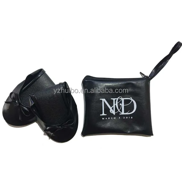 Fold up Shoes Ballerina Flats Foldable Ballet Shoes Wholesale Indoor Ballerina Slipper