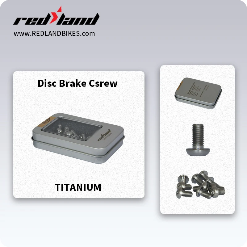 ningbo RedLand bicycle M5 x 10mm Titanium Disc Brake Rotor Bolts