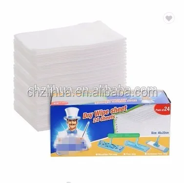 Non-woven lazy mop floor cleaning mop with disposable mop wipes