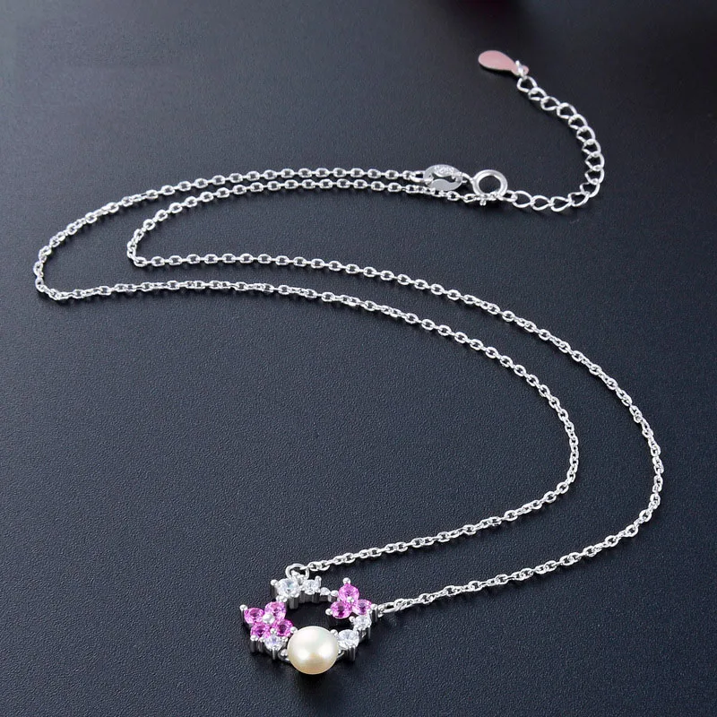Fashion New Design Freshwater Pearl Beaded Diamond Pendant Necklace for Women YJAX001921