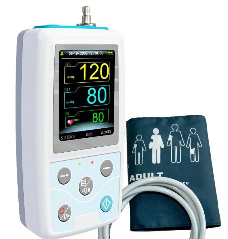 
CE Approved 24 Hours Automatic ambulatory Blood Pressure Measurement Device ABPM50 