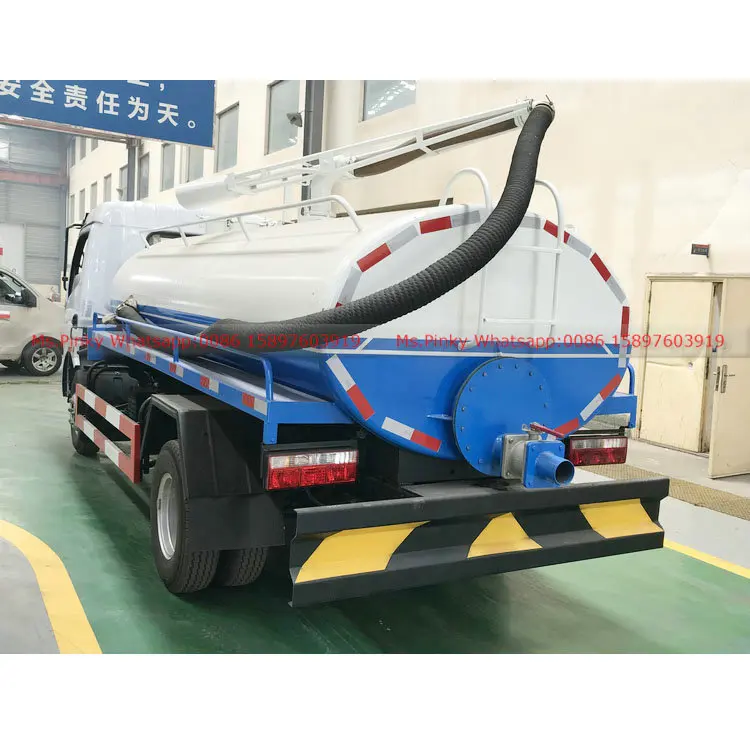 Cheaper Price DFAC Sludge Suction Truck 6m3 Toilet Truck Fecal Suction Car  for Sales