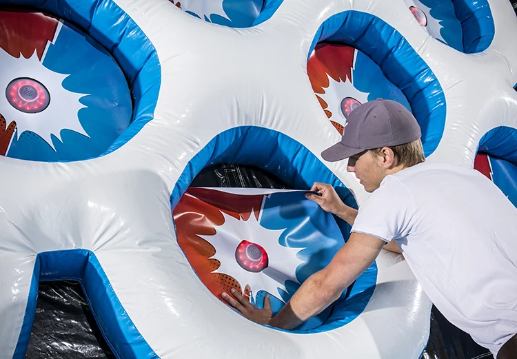2020 IPS inflatable interactive adult sport game combo sport area