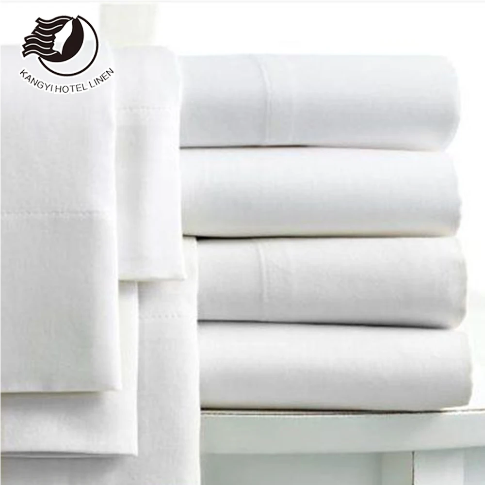 Hotel Cotton Sateen Fabric Custom White Bed Linen For Hotels 5 Star Duvet Cover