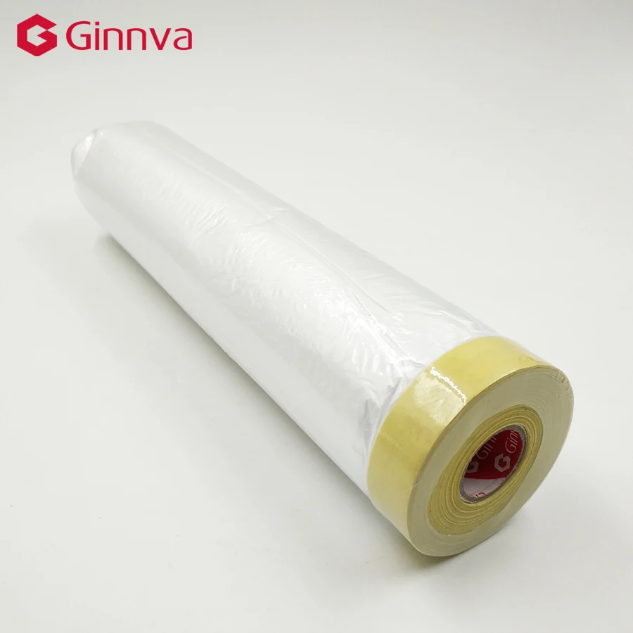 Disposable Painting Covering Tape With HDPE Film