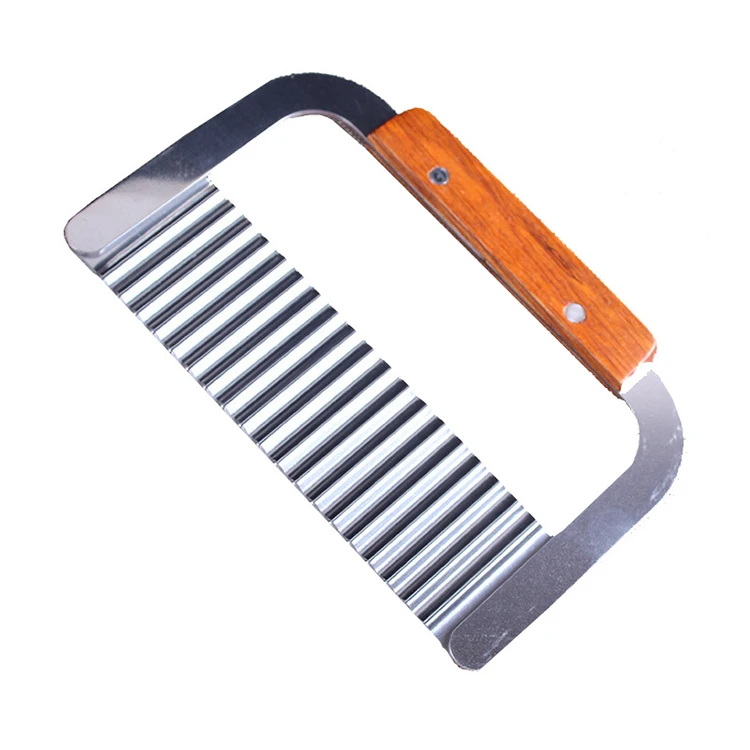 
Factory Direct Sale 7-Inch Stainless Steel Serrator Vegetable Potato Cutter 