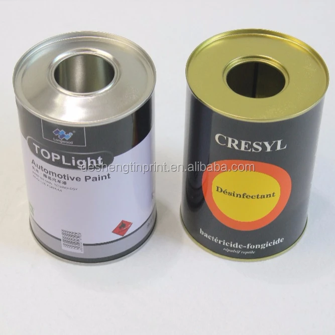 1 liter Closed Top Motor Engine Oil tin Cans, Wholesale Small Bucket with matched lids