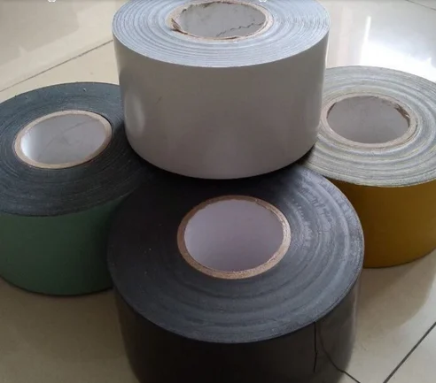 White and black corrosion protection tape for gas water pipeline