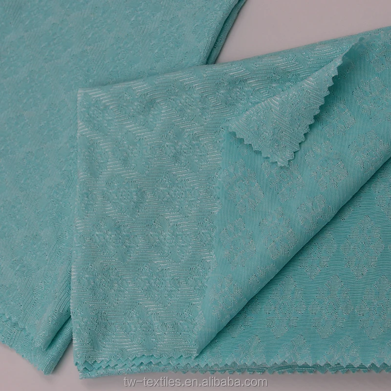 
Polyamide Polyester Elastane Weft Knitted Jacquard fabric in Snow Flower Pattern 