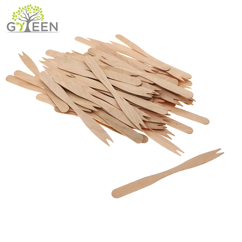 Wholesale Cheap Compostable Wooden Chip Fork Fruit Pick For Sale