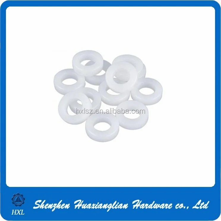 Factory sell white nylon POM derlin sealing flat washer with good material