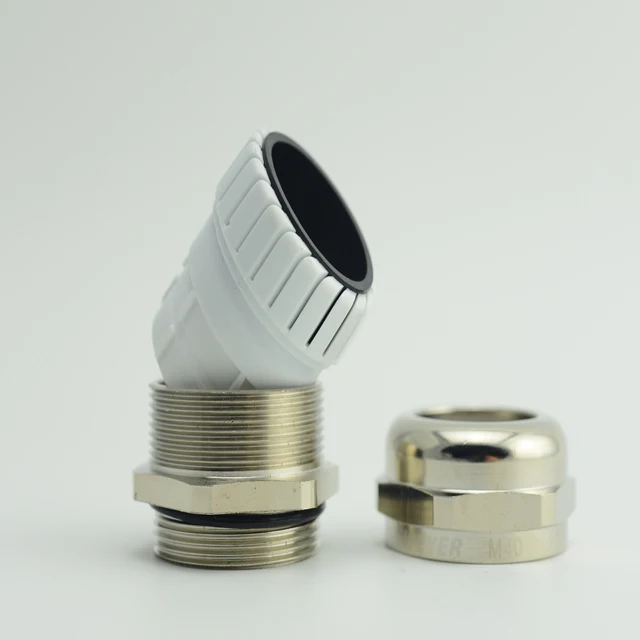 Metal nickel-plated brass cable gland with PG thread cable connector