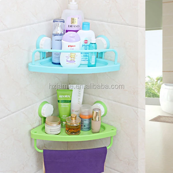 suction cup bathroom round corner shelf shower corner shelf