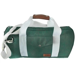 Custom  600D Solid Color Foldable Trolley Sleeve Travel Weekend Bag