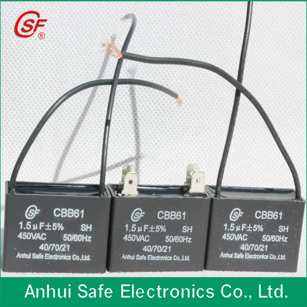двигателя вентилятора конденсатора 450v 1uf cbb61