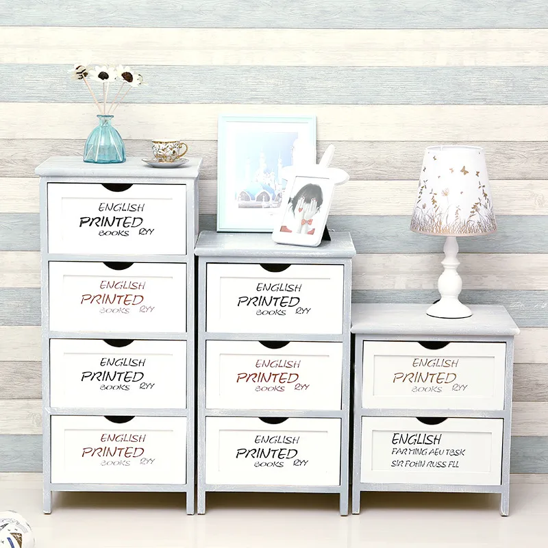 Branded original antique receiving cabinet home unfinished furniture corner cabinet European Chest of drawers