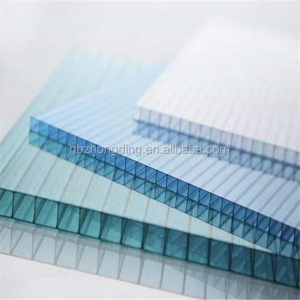 
twinwall lexan crystal polycarbonate hollow sheet/twinwall hollow polycarbonate/twinwall polycarbonate hollow sheet 