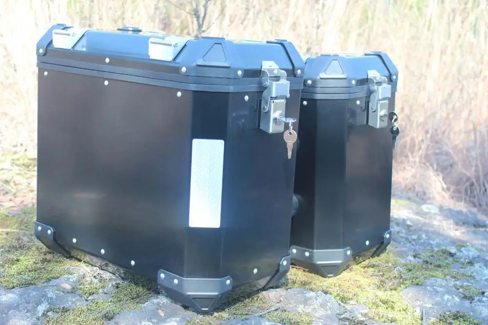 Алюминиевая боковая коробка для мотоцикла 36L, черная для Gw250 Suzuki